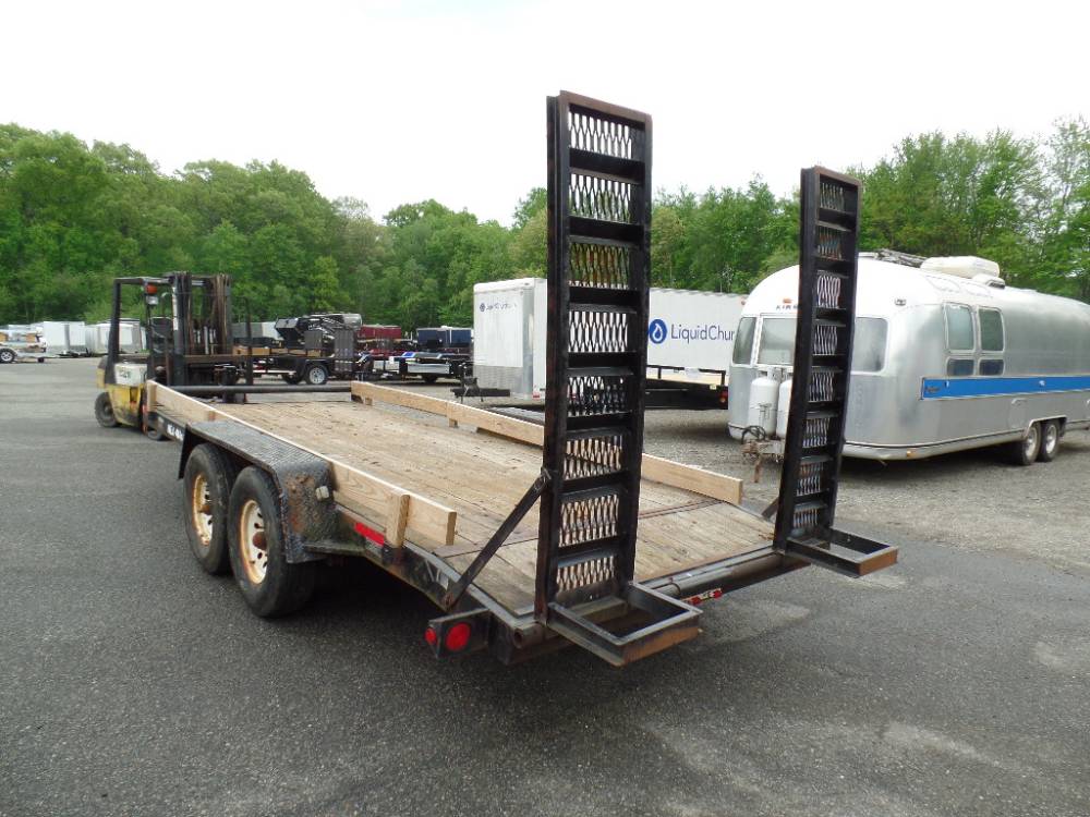 Used Equipment Trailer 18ft 12000 Lb Gvwr Midatlantic Brand Aluminum Trailers For Sale 2303