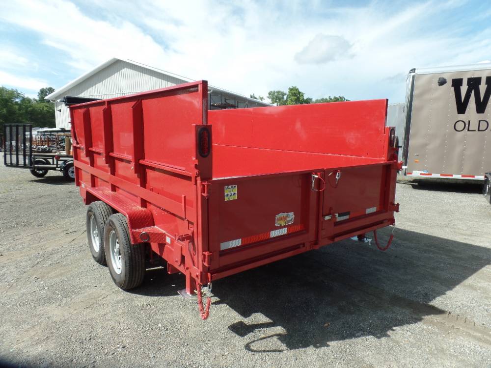 Dump Trailer 7x14 With 4 Ft High Sides 14000 Lb Gvwr Aluminum Trailers For Sale 6955