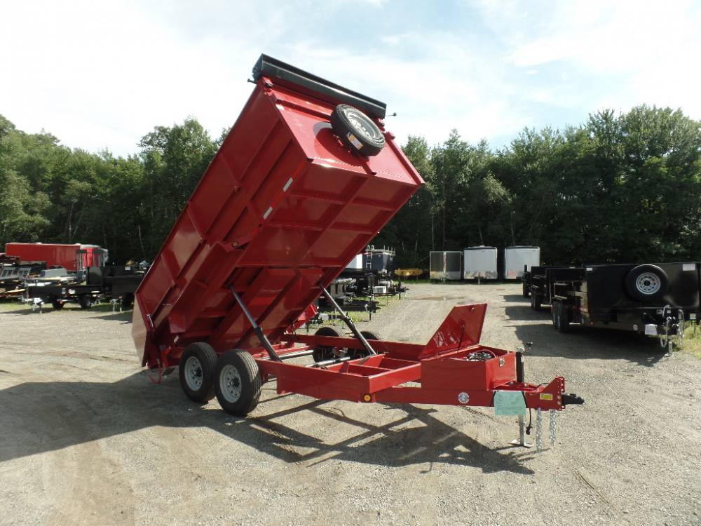 Dump Trailer 7x14 With 4 Ft High Sides 14000 Lb Gvwr Aluminum Trailers For Sale 7914