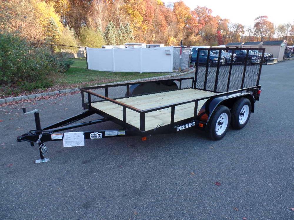 12 ft. Tandem Axle Open Landscape / Utility Trailers 6'4