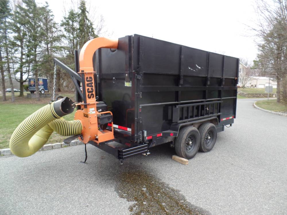 #Leaf Vacuum Mount, #Leaf Vac, #Truck Loader, Unique Double Swivel Mount, 270 degrees.  Dump Trailers.  Mason Dump Trucks.