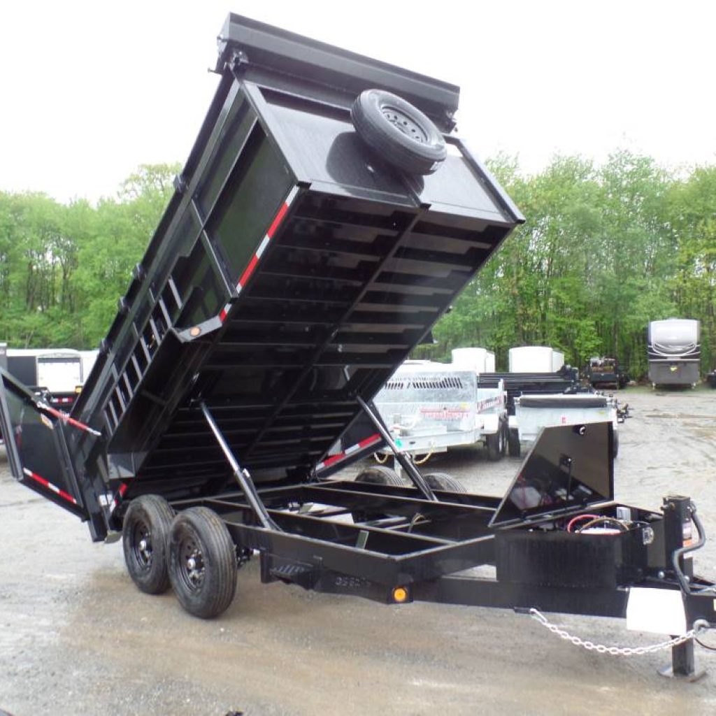 Dump Trailer 7X14 with 4 ft. high sides. 14,000 lb GVWR, Model 8314D-14K 