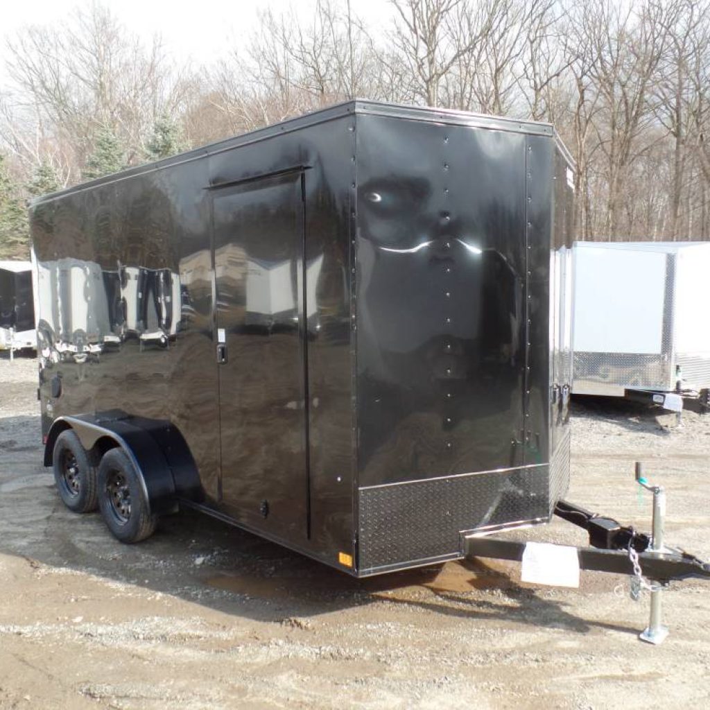 7X14 enclosed Cargo Trailer, with 7 ft. Interior Height, 80